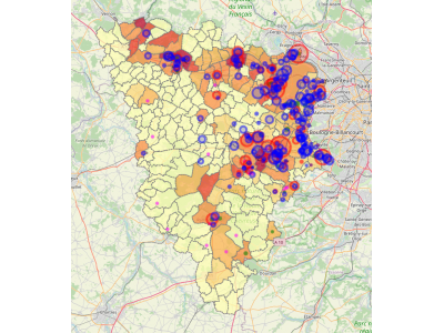 Localisation des eaje et petite enfance vivant dans un foyer allocataire à bas revenus dans les Yvelines