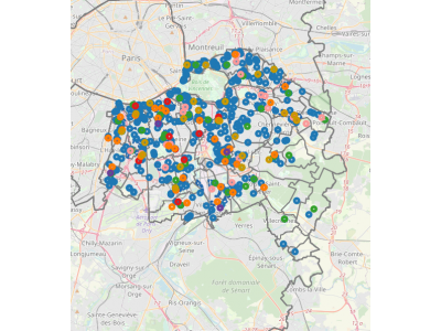 Les équipements sociaux financés par la caisse d'allocations familiales du Val-de-Marne