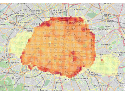 La population allocataire de la caisse d'allocations familiales de Paris au 31 décembre 2019 (Carroyage)