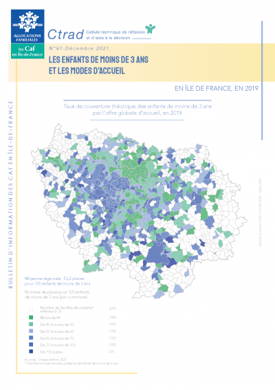 BI - 81 Les enfants de moins de 3 ans et les modes d’accueil  en Île-de-France, en 2019