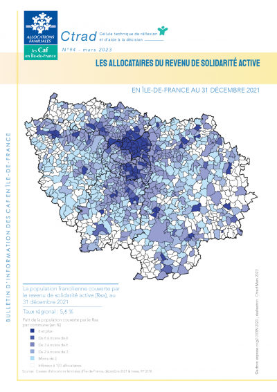 BI - 94  Les allocataires du revenu de solidarité active en Île-de-France au 31 décembre 2021