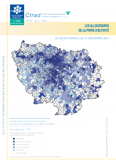 BI - 95 Les allocataires de la prime d’activité en Île-de-France au 31 décembre 2021