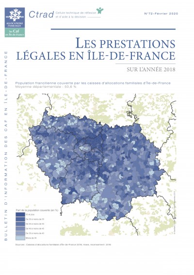 BI-72 LES PRESTATIONS LÉGALES EN ÎLE-DE-FRANCE SUR L’ANNÉE 2018