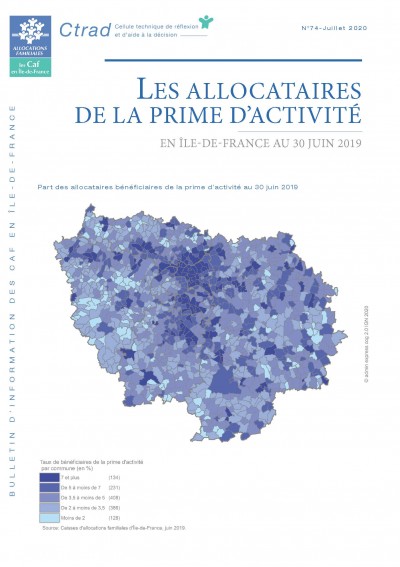 BI-74 LES ALLOCATAIRES DE LA PRIME D’ACTIVITÉ EN ÎLE-DE-FRANCE AU 30 JUIN 2019