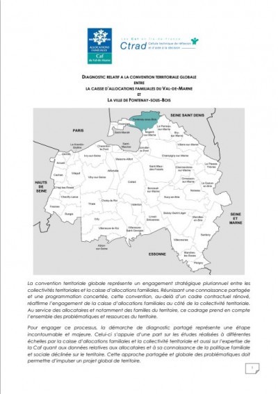 DIAGNOSTIC RELATIF A LA CONVENTION TERRITORIALE GLOBALE - FONTENAY-SOUS-BOIS