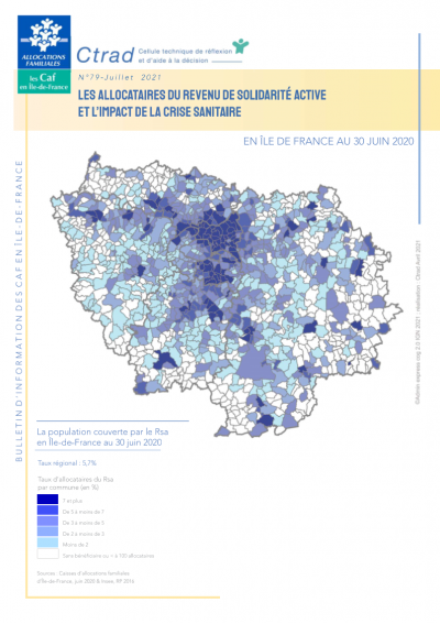 BI - 79 LES ALLOCATAIRES DU REVENU DE SOLIDARITÉ ACTIVE ET L'IMPACT DE LA CRISE SANITAIRE EN ÎLE DE FRANCE AU 30 JUIN 2020