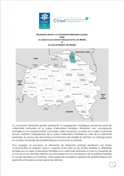 DIAGNOSTIC RELATIF A LA CONVENTION TERRITORIALE GLOBALE - LE PERREUX-SUR-MARNE