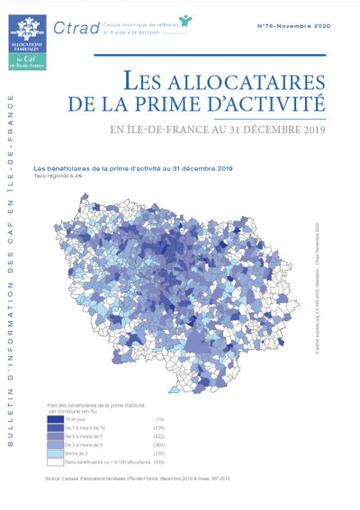 BI-76 LES ALLOCATAIRES DE LA PRIME D’ACTIVITÉ EN ÎLE-DE-FRANCE AU 31 DECEMBRE 2019